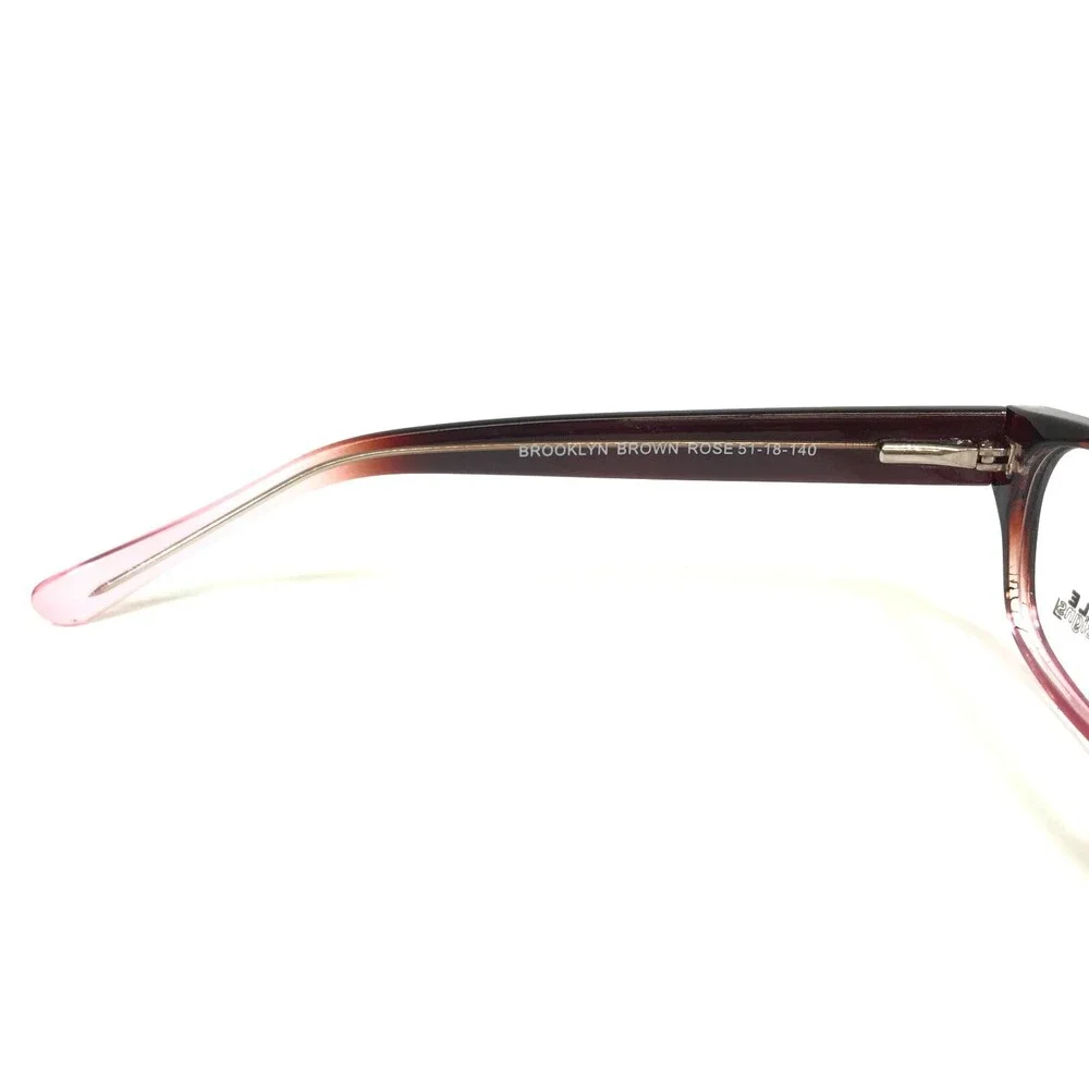 Affordable Designs Eyeglasses Frames BROOKLYN BROWN ROSE Rectangular 51-18-140